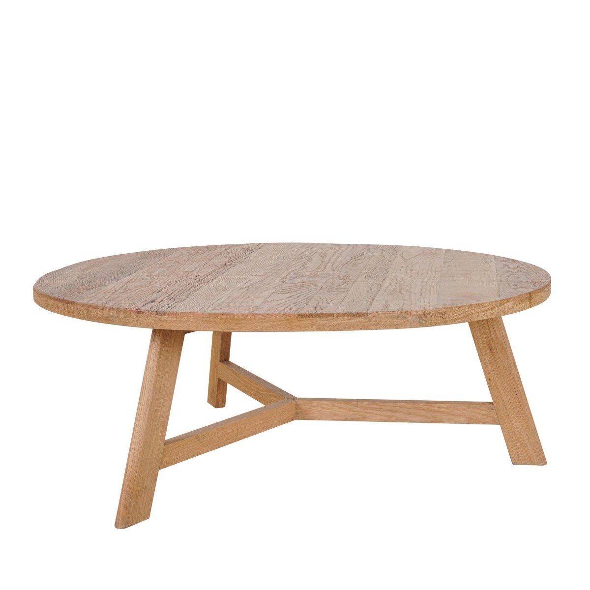 Freya Round Reclaimed Elm Coffee Table, 100cm W x 100cm D x 38cm H (RRP $1499)