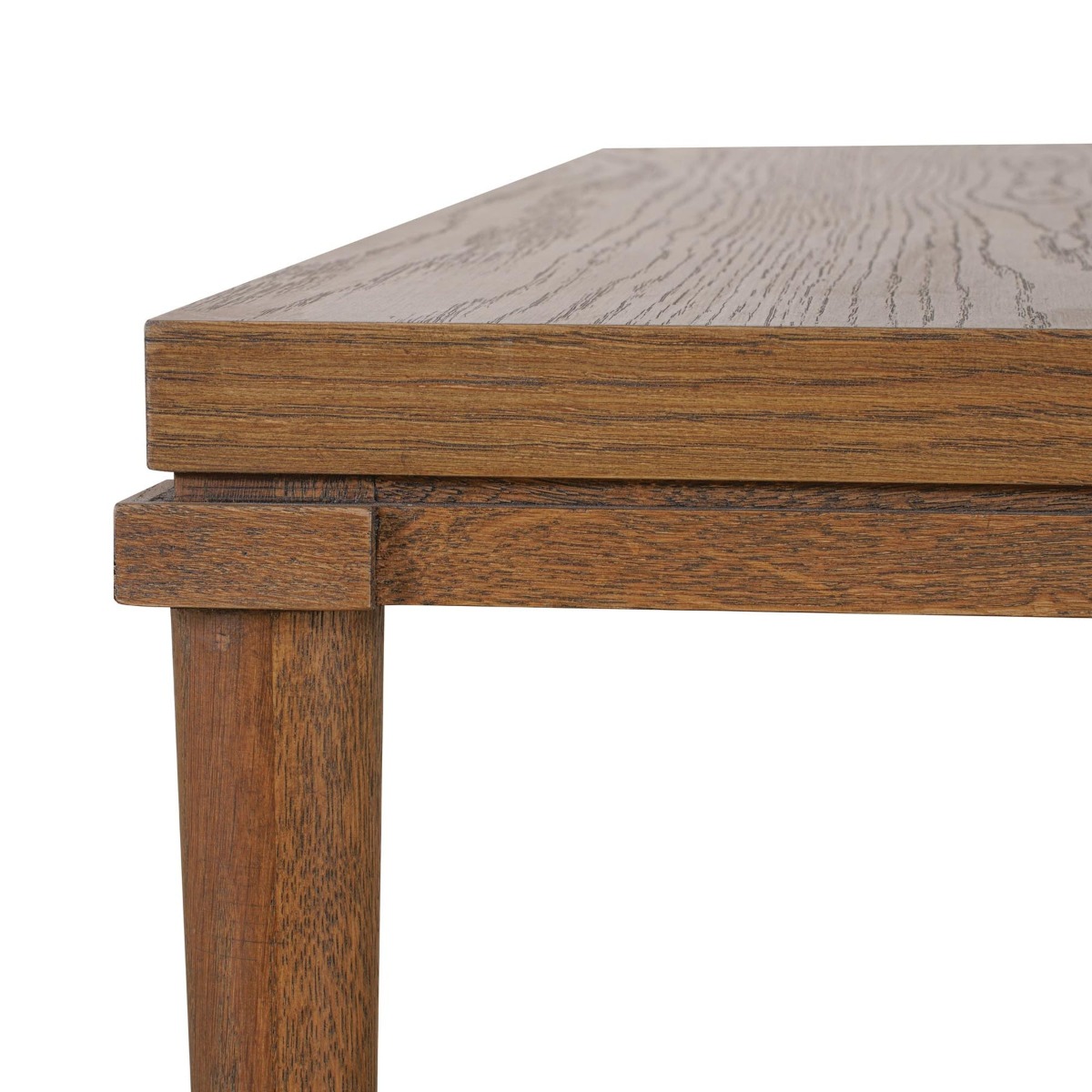 Clara Square Natural Oak Coffee Table With Brass Legs, 100cm W x 100cm D x 40cm H (RRP $999) - Image 5
