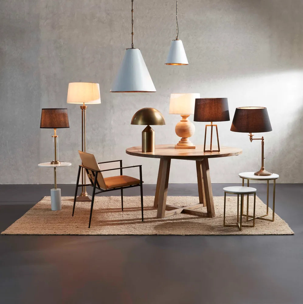 Denver Oak Dining Table Natural, W 140cm x D 140cm x H 76cm (RRP $2629) - Image 2