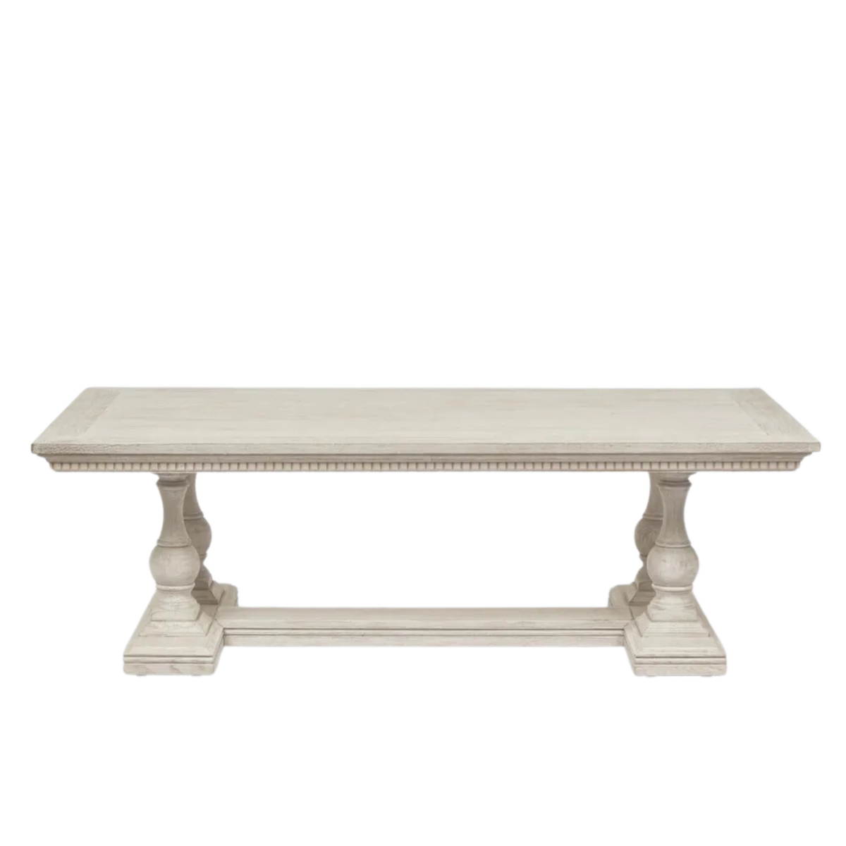 Ville Oak Dining Table White, L 100cm W 300cm H 75cm (RRP $8360)