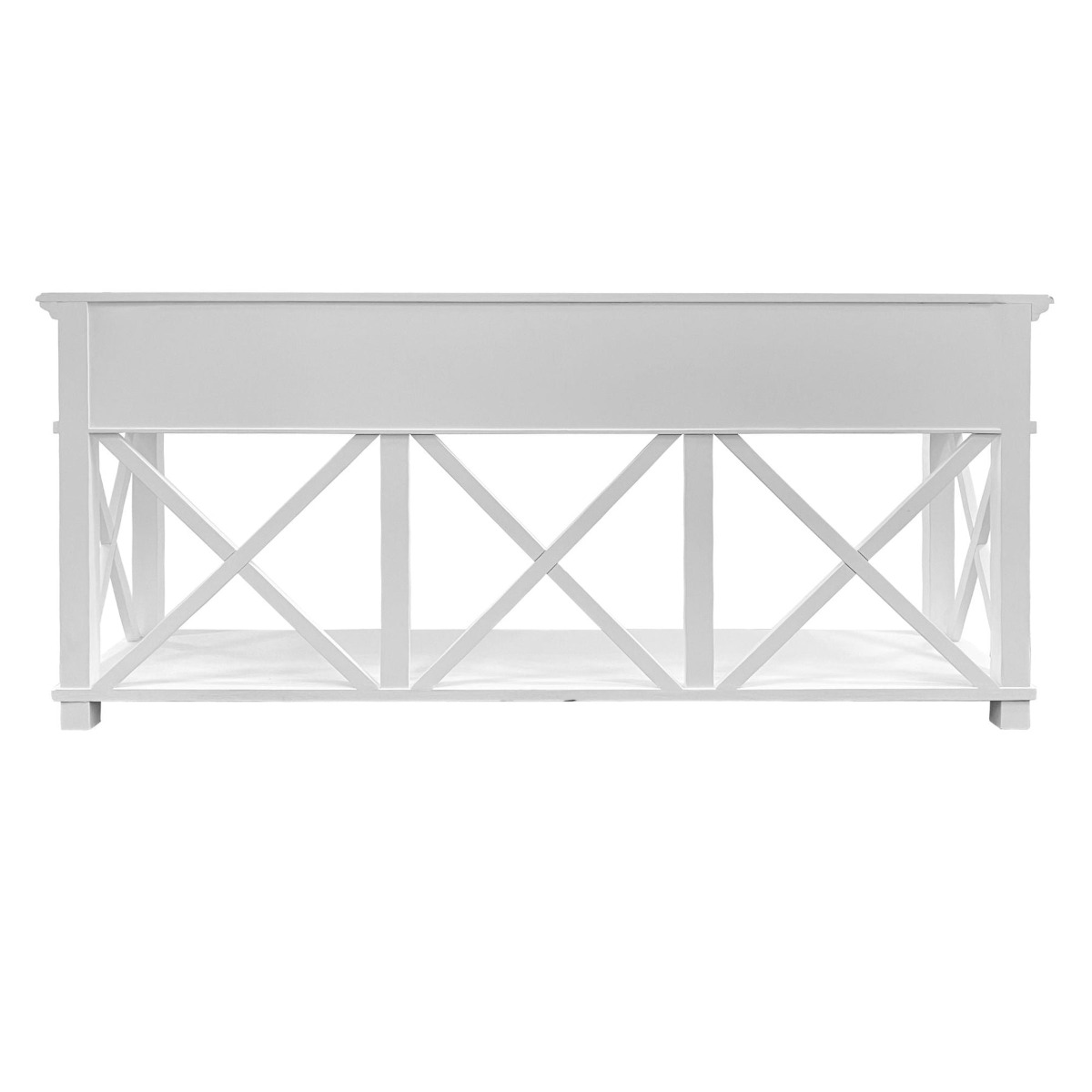 Sorrento 3 Drawer 190 cm Hamptons Console White, W 190cm D 50cm H 85cm (RRP $1999) - Image 6