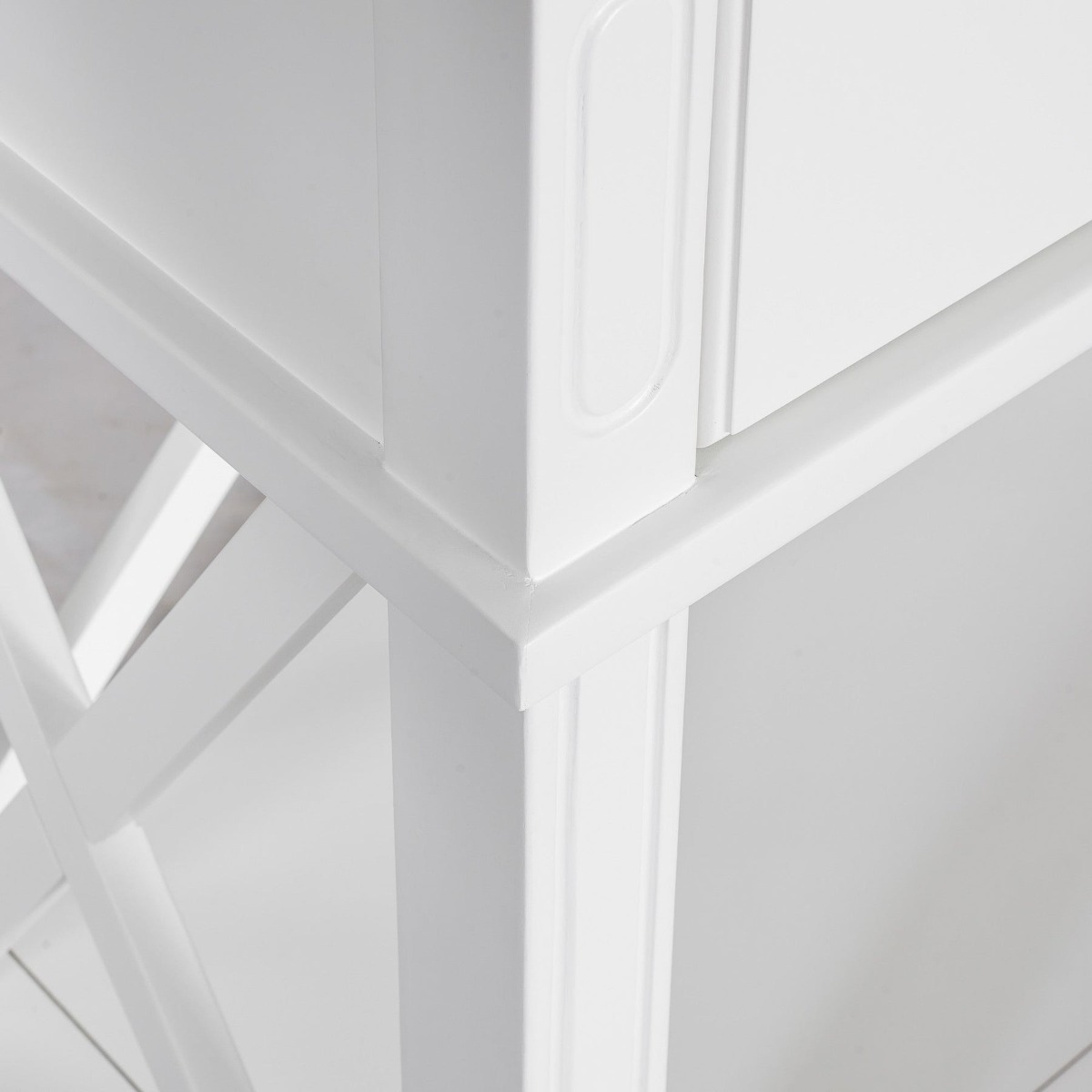 Sorrento Hamptons 130cm 2 Drawer Console White, W 130cm D 50cm H 85cm (RRP $1299) - Image 4