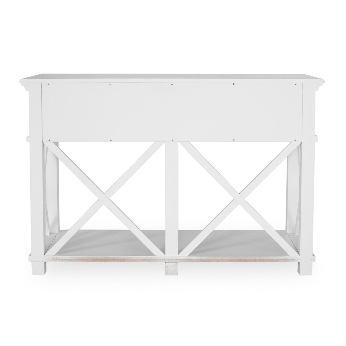 Sorrento Hamptons 130cm 2 Drawer Console White, W 130cm D 50cm H 85cm (RRP $1299) - Image 9