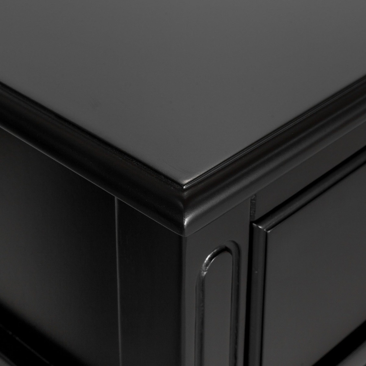 Sorrento 3 Drawer Hamptons 190cm Console Black, W 190cm D 50cm H 85cm (RRP $1999) - Image 4