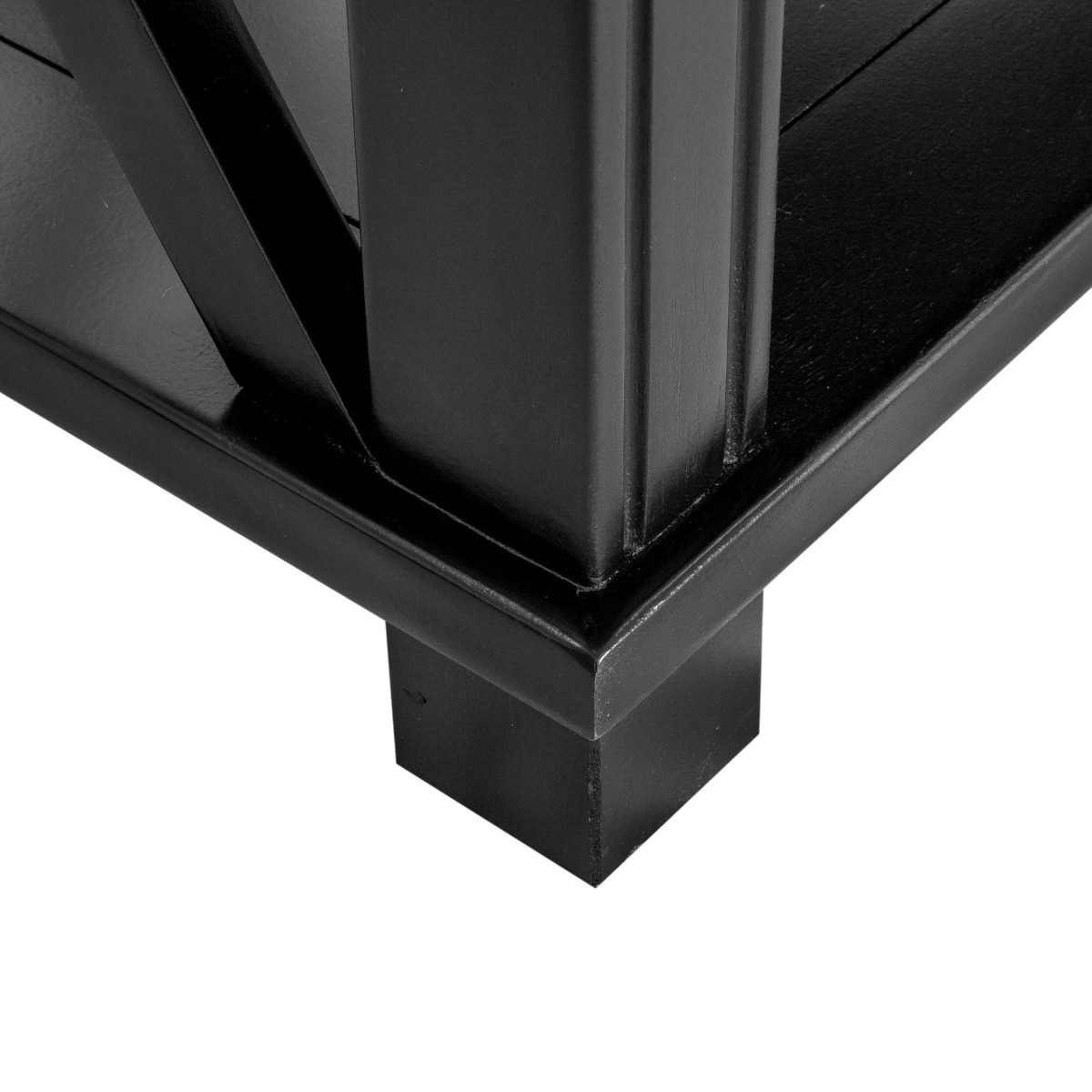 Sorrento 3 Drawer Hamptons 190cm Console Black, W 190cm D 50cm H 85cm (RRP $1999) - Image 5