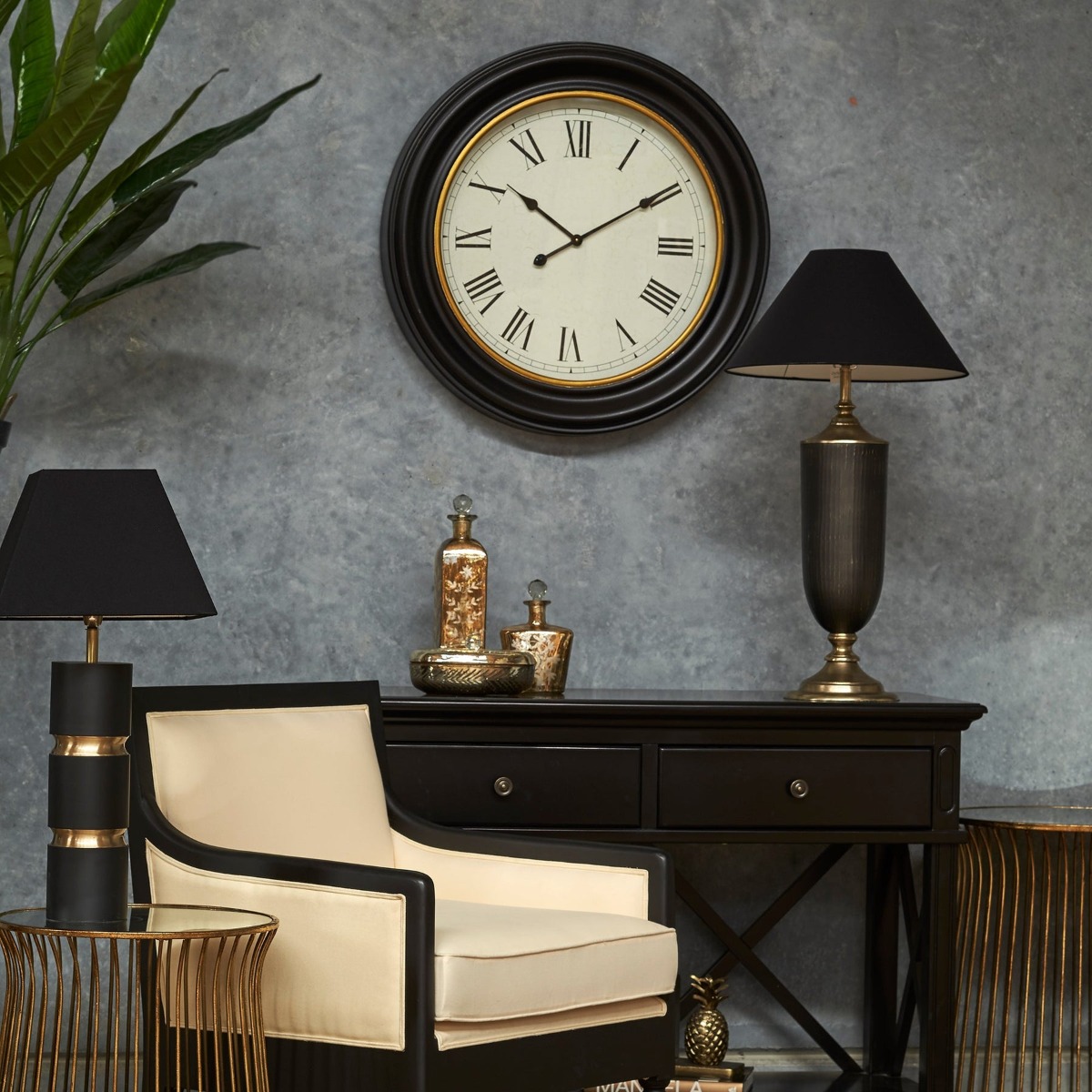 Sorrento 3 Drawer Hamptons 190cm Console Black, W 190cm D 50cm H 85cm (RRP $1999) - Image 13