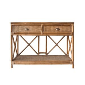 wp-image-tigress-46935.jpeg Cayman Rattan 2 Drawer Hamptons Console Natural, W 120cm D 40cm H 86cm (RRP $1499)