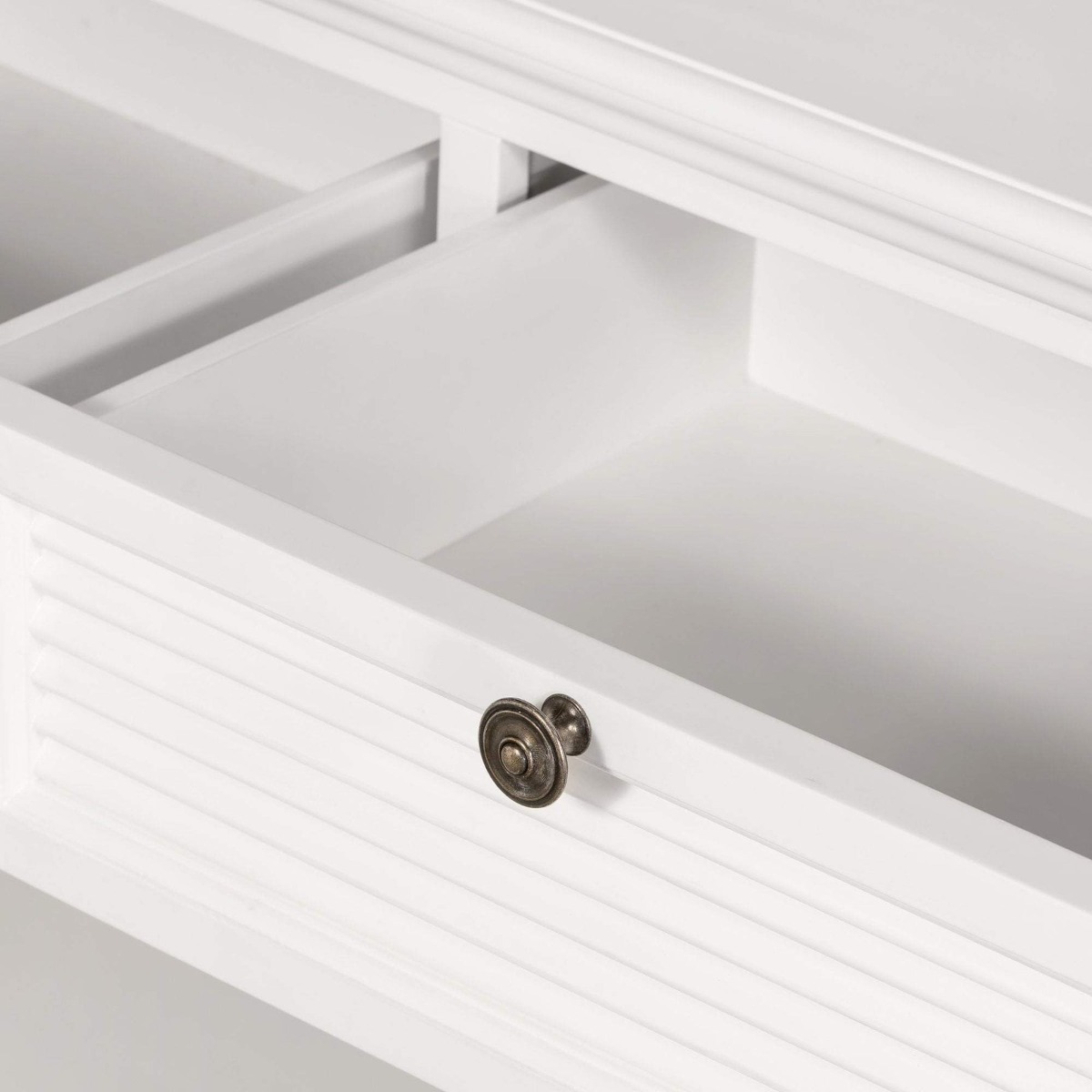 West Beach 3 Drawer Hamptons 190cm Console White, W 190cm D 50cm H 85cm (RRP $1999) - Image 2