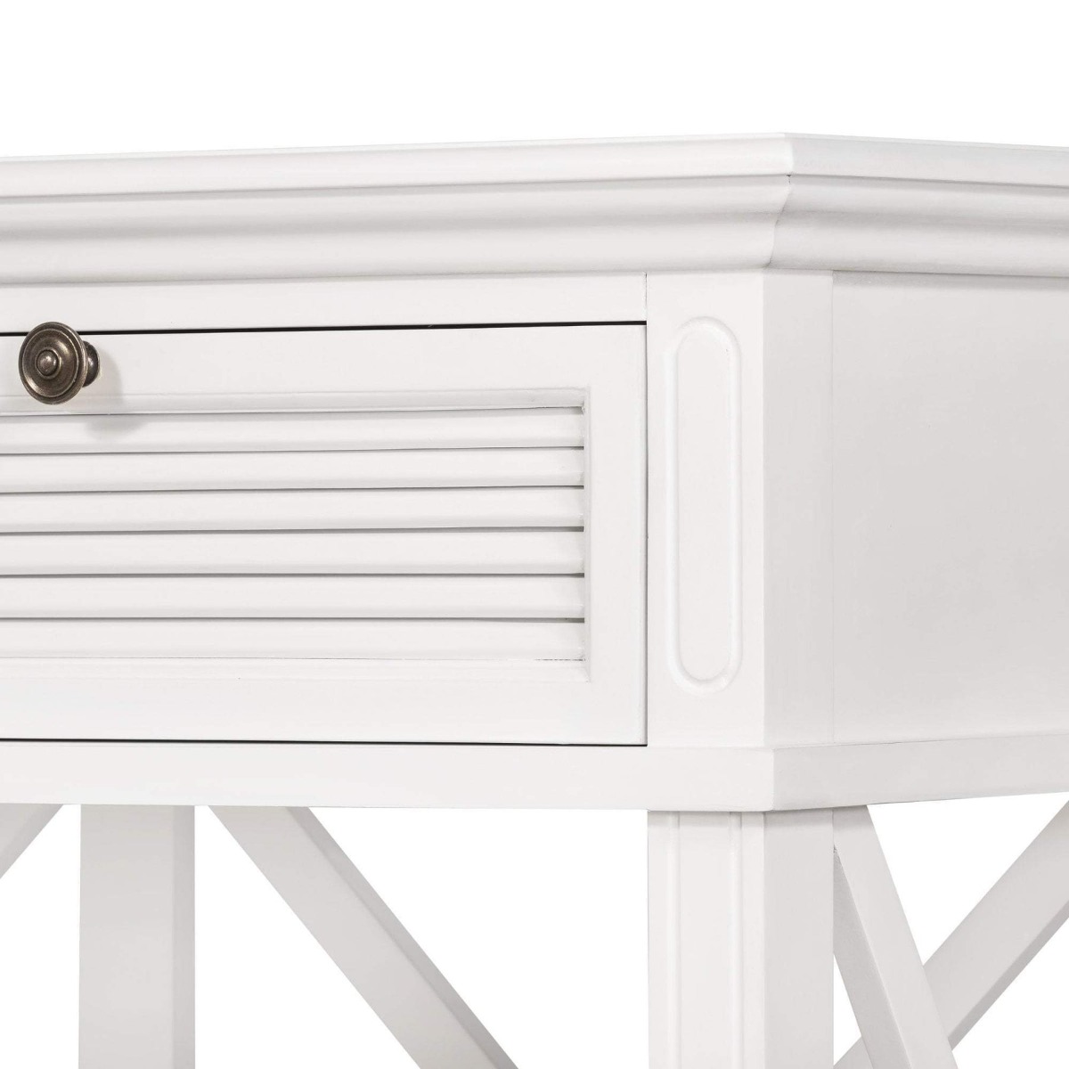 West Beach 3 Drawer Hamptons 190cm Console White, W 190cm D 50cm H 85cm (RRP $1999) - Image 4