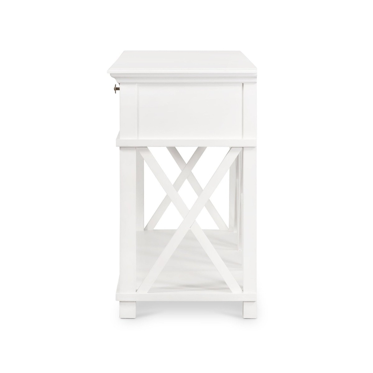 West Beach 3 Drawer Hamptons 190cm Console White, W 190cm D 50cm H 85cm (RRP $1999) - Image 7