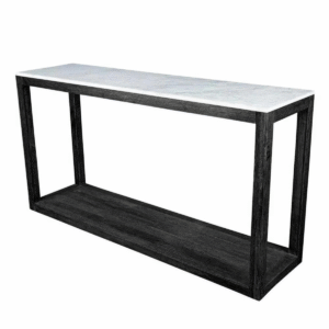 Denver Marble Console Black, W 150cm D 40cm H 80cm (RRP $1870)