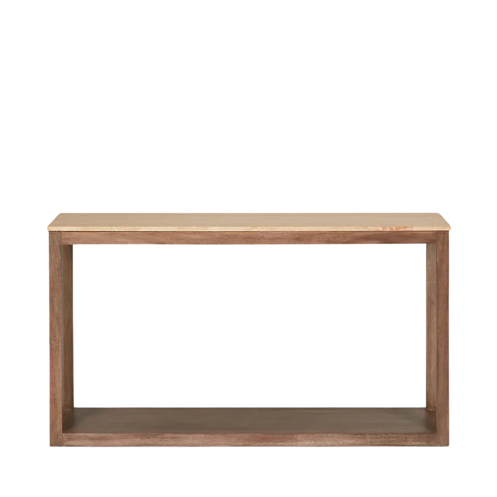 Denver Travertine Console Natural, L 40cm W 150cm H 80cm (RRP $1969)