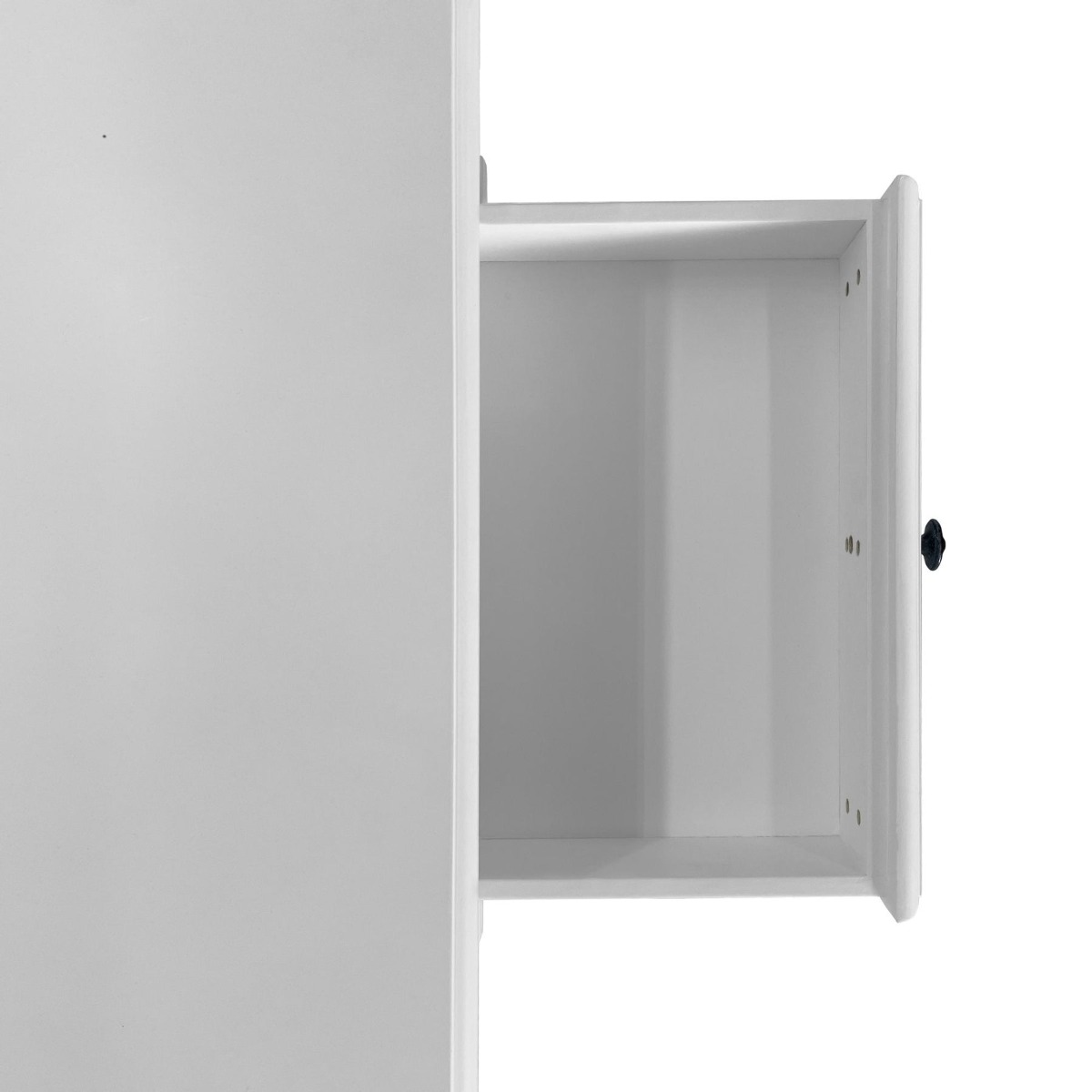 Sorrento Cross Leg Hamptons Side Table W/Drawer White, W 60cm W 50cm H 65cm (RRP $499) - Image 5