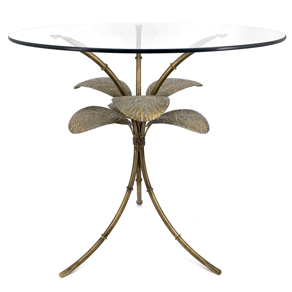 Amari Gold Leaf Side Table, W 60cm D 60cm H 60cm (RRP $349)