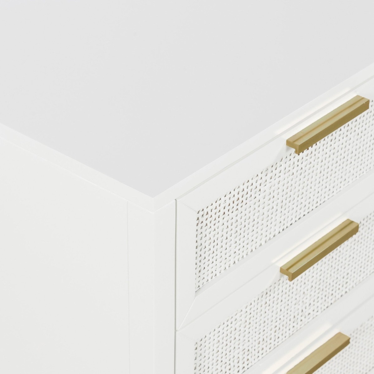 Santorini Bedside 3 Drawers White, W 50cm D 45cm H 61.5cm (RRP $549) - Image 11