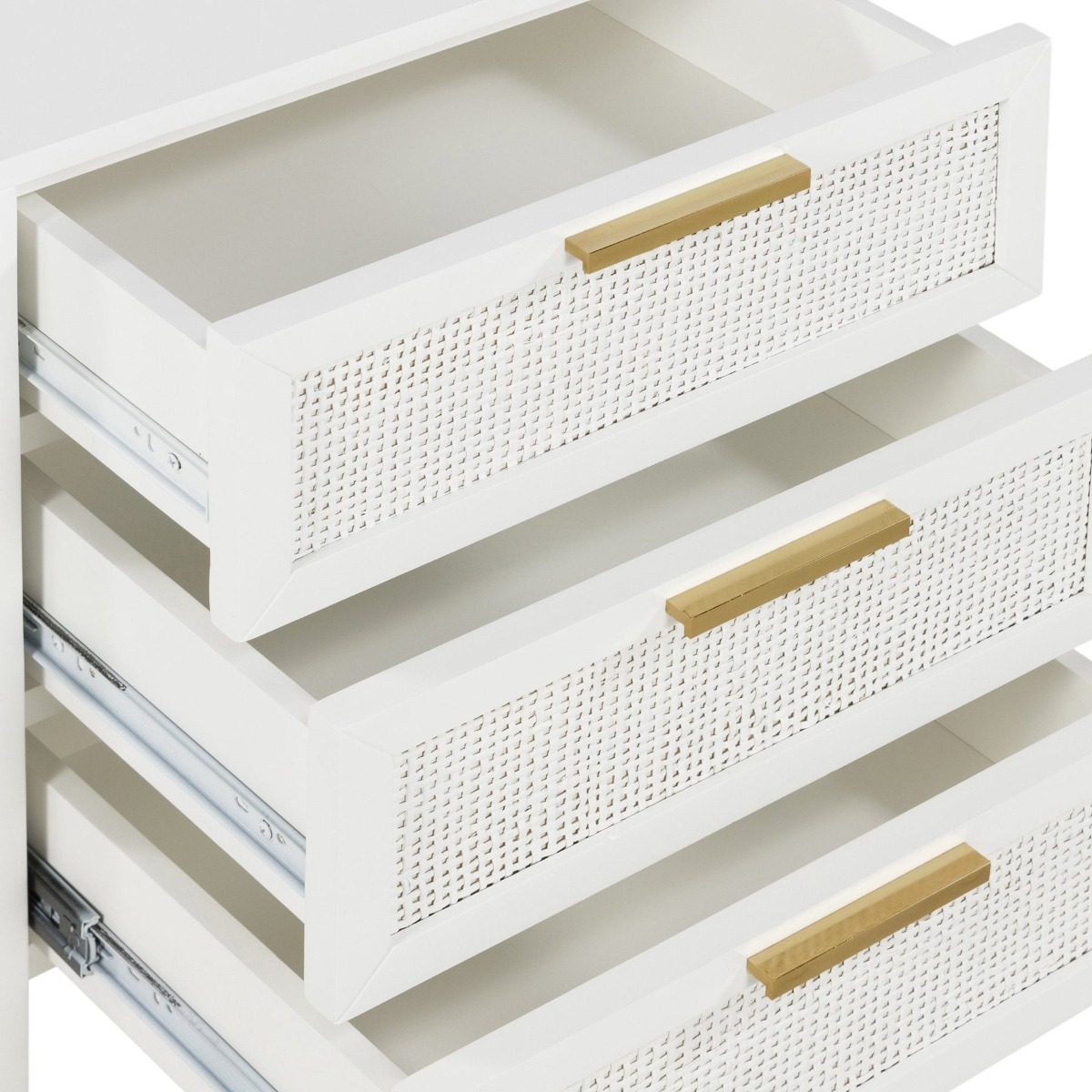 Santorini Bedside 3 Drawers White, W 50cm D 45cm H 61.5cm (RRP $549) - Image 13