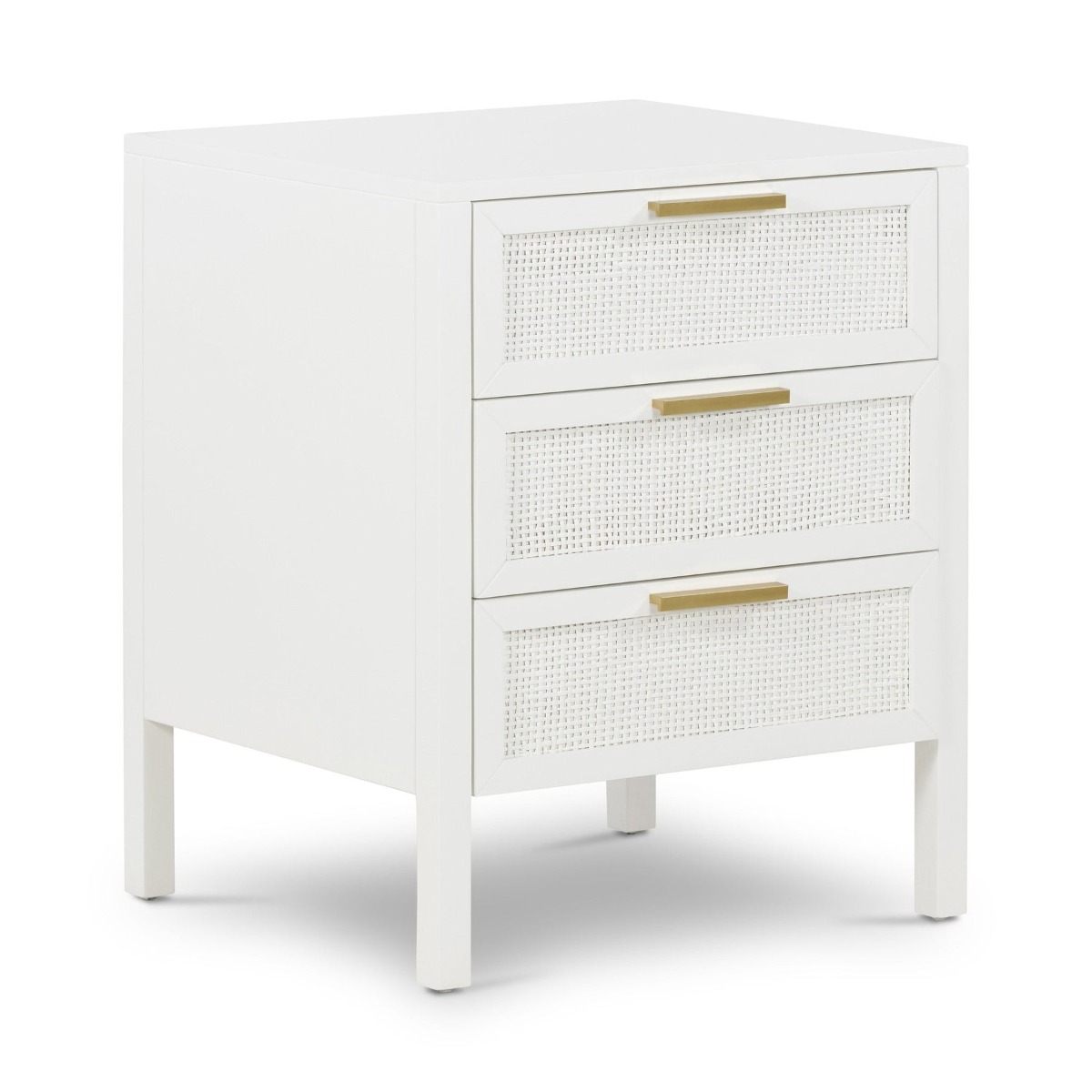 Santorini Bedside 3 Drawers White, W 50cm D 45cm H 61.5cm (RRP $549) - Image 14