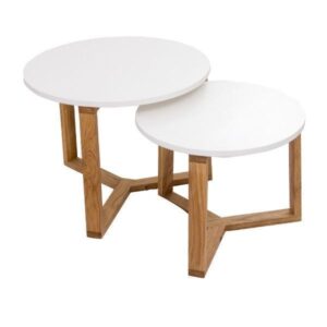 wp-image-tigress-47129.jpeg 2 Piece Olwen Oak Wood Nesting Side Table Set Natural, H 32cm x D 30cm x W 30cm (RRP $195)