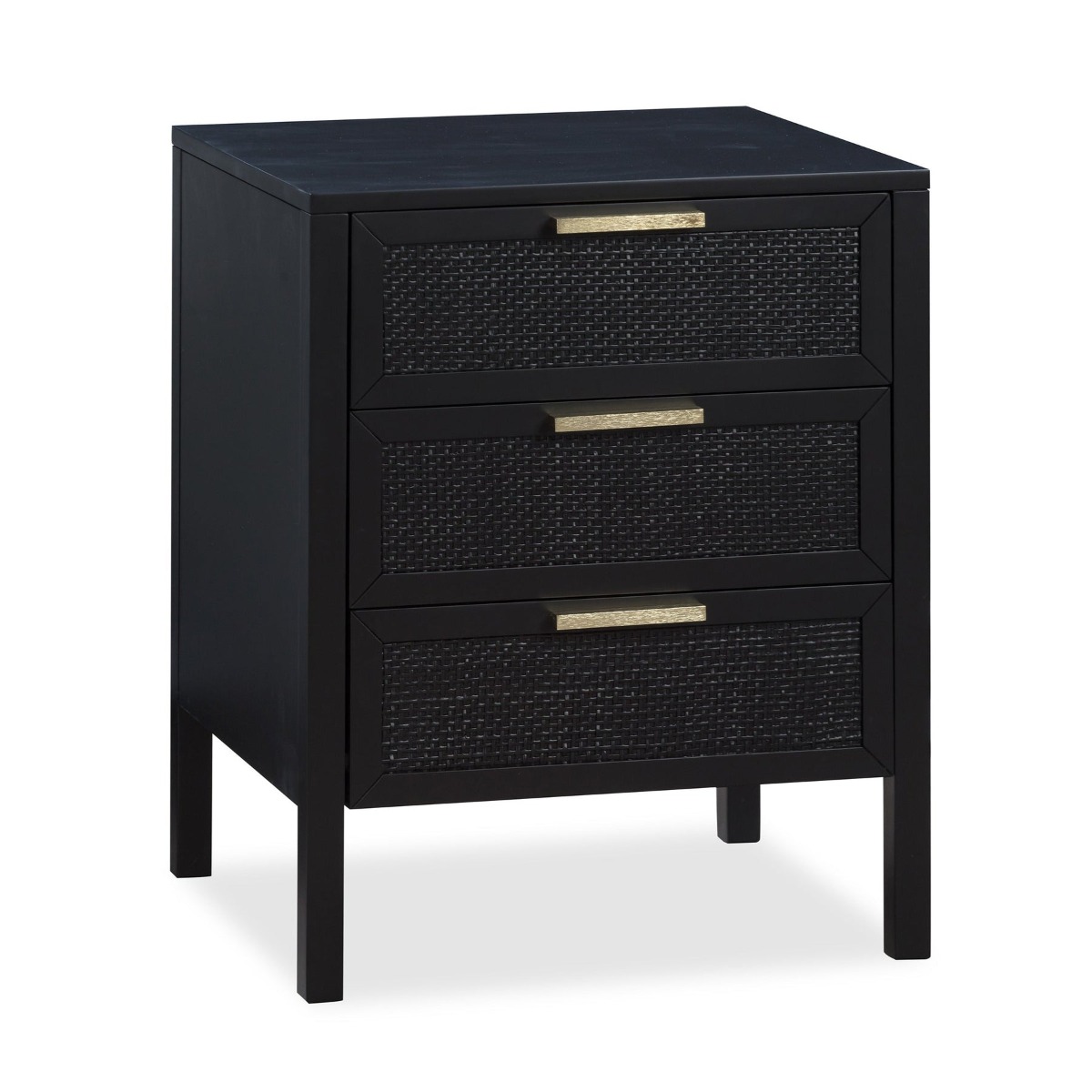 Santorini Bedside 3 Drawers Black, W 50cm D 45cm H 61.5cm (RRP $499) - Image 5