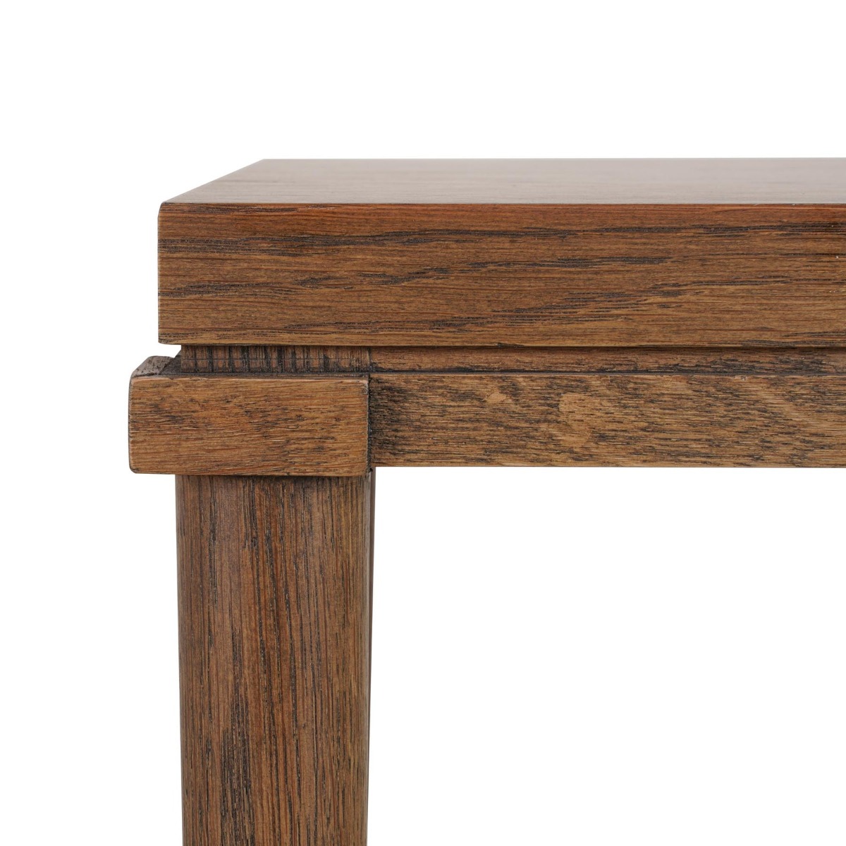 Clara Natural Oak Side Table With Brass Legs, 50cm W x 50cm D x 60cm H (RRP $640) - Image 3