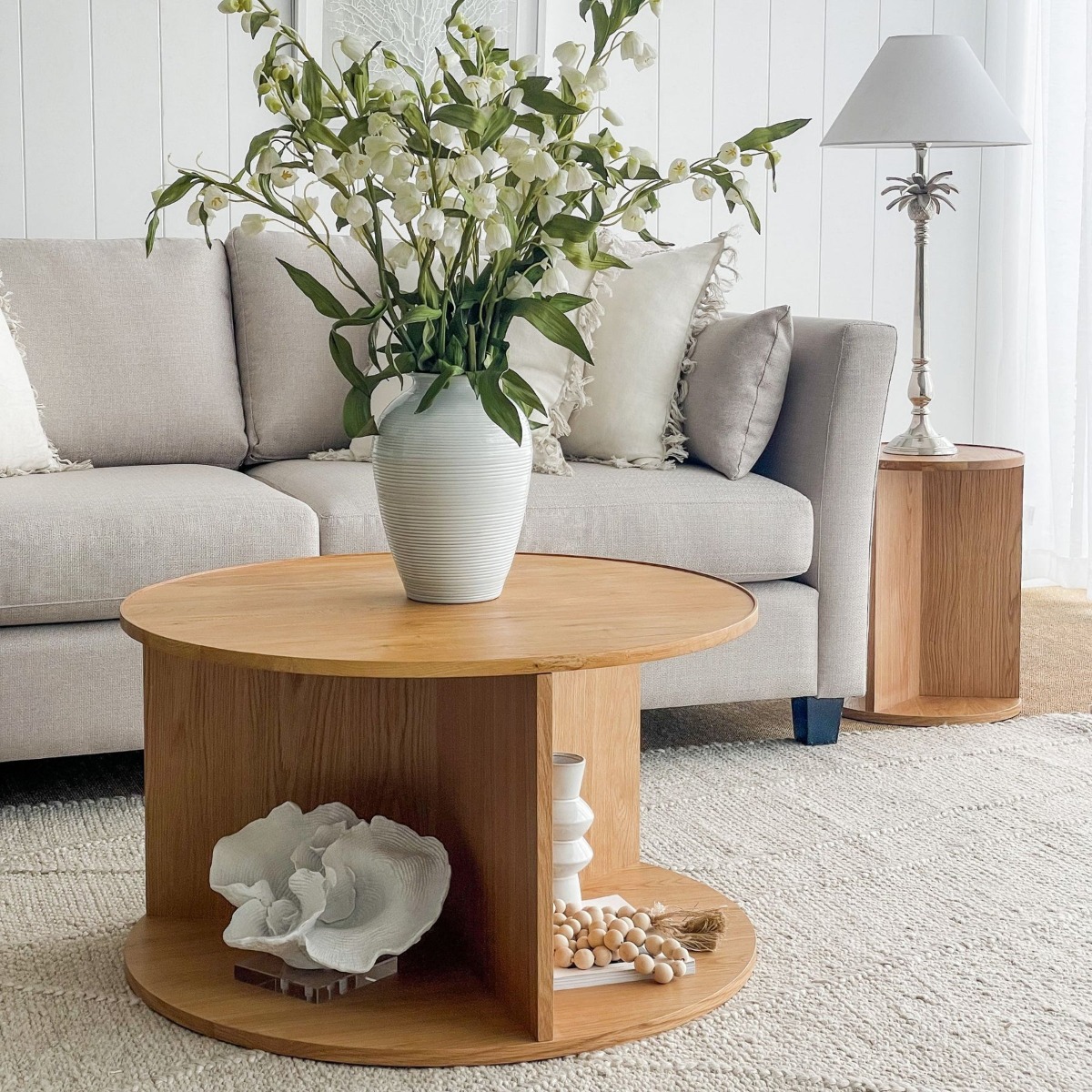 Stockholm Side Table Natural, W 40cm D 40cm H 50cm (RRP $199) - Image 9