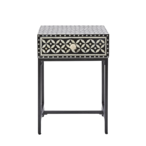 wp-image-tigress-47218.png Stella Bone Inlay Bedside Table Black/White/Black Base, L 45cm W 35cm H 65cm (RRP $1099)