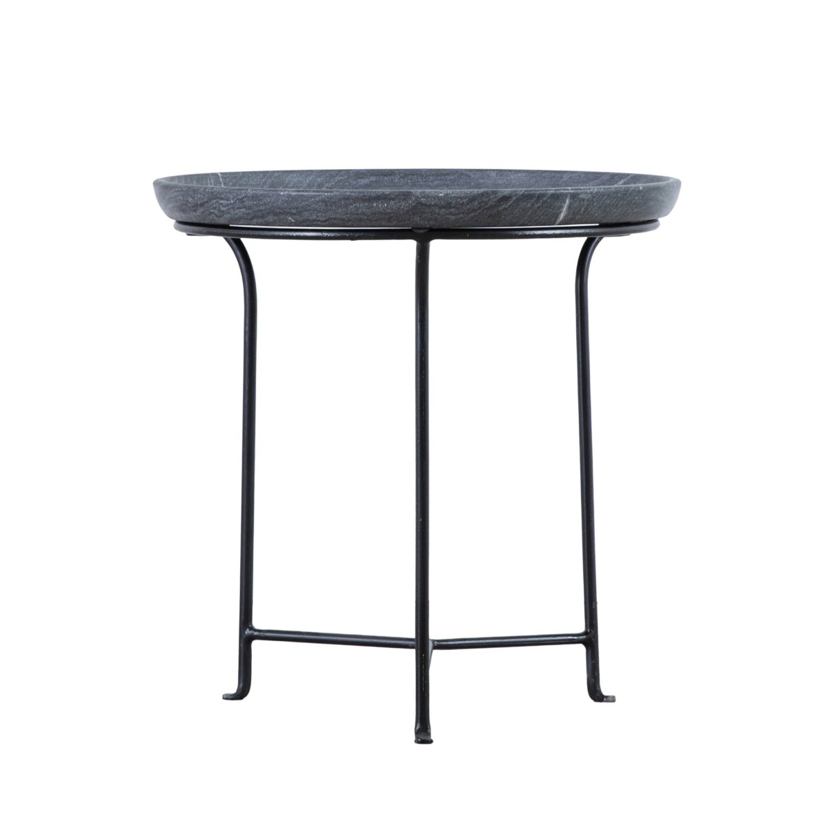 Marden Side Table Grey, W 45cm D 45cm H 46cm (RRP $689)