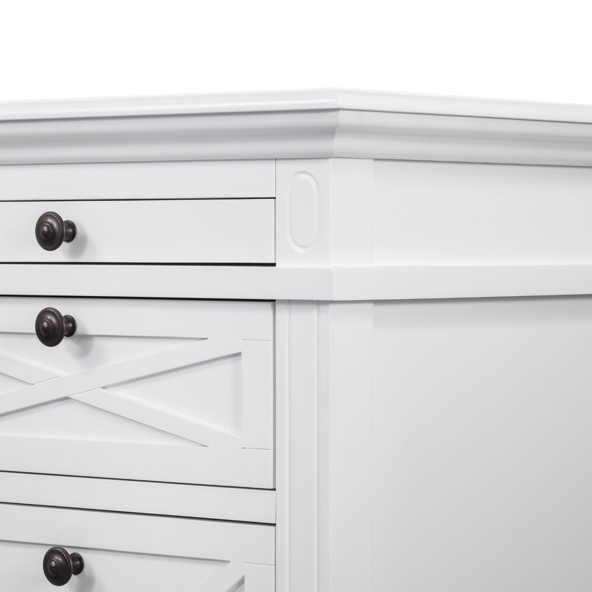 Sorrento Hamptons Desk White, W 140cm D 76cm H 76cm (RRP $1999) - Image 6