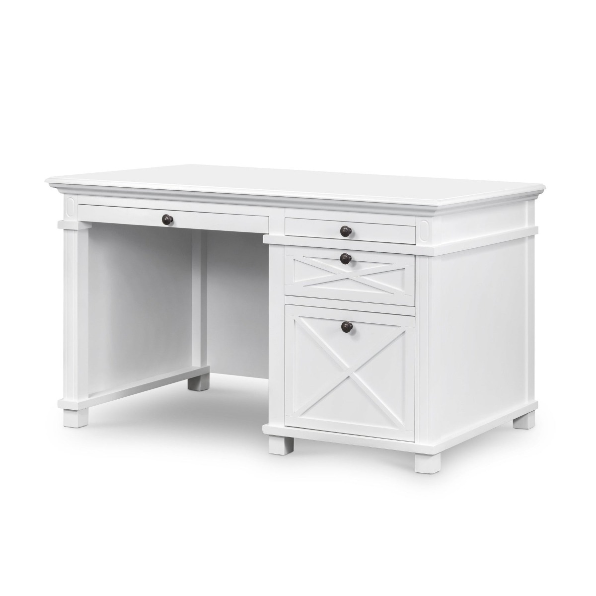 Sorrento Hamptons Desk White, W 140cm D 76cm H 76cm (RRP $1999) - Image 10