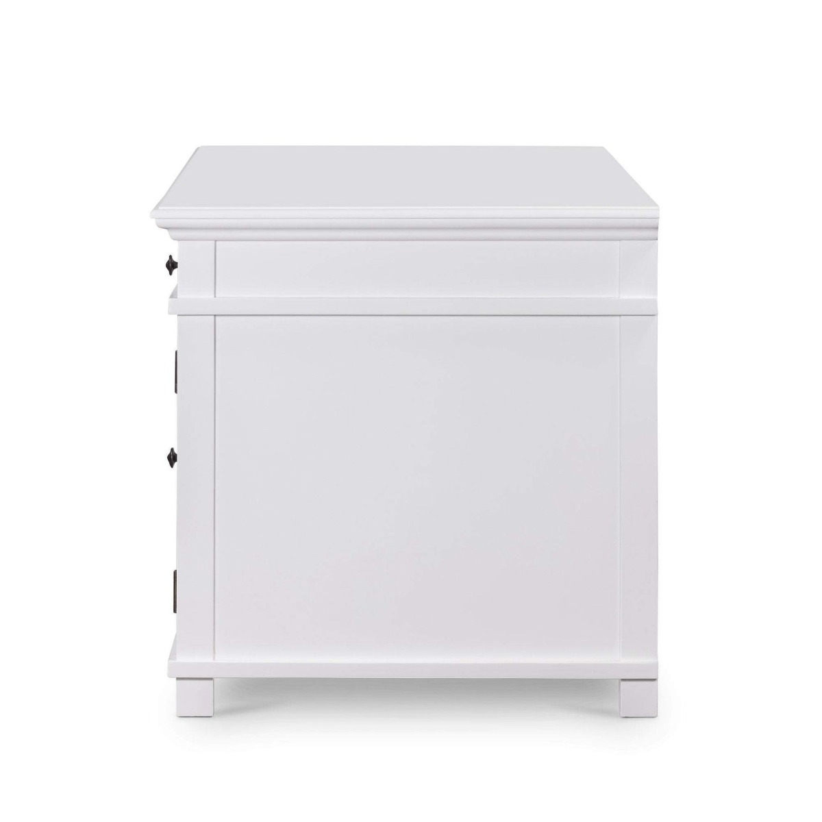 West Beach Hamptons Desk White W/ Shutter Doors, W 180.3cm D 76.2cm H 77.5cm (RRP $2499) - Image 5