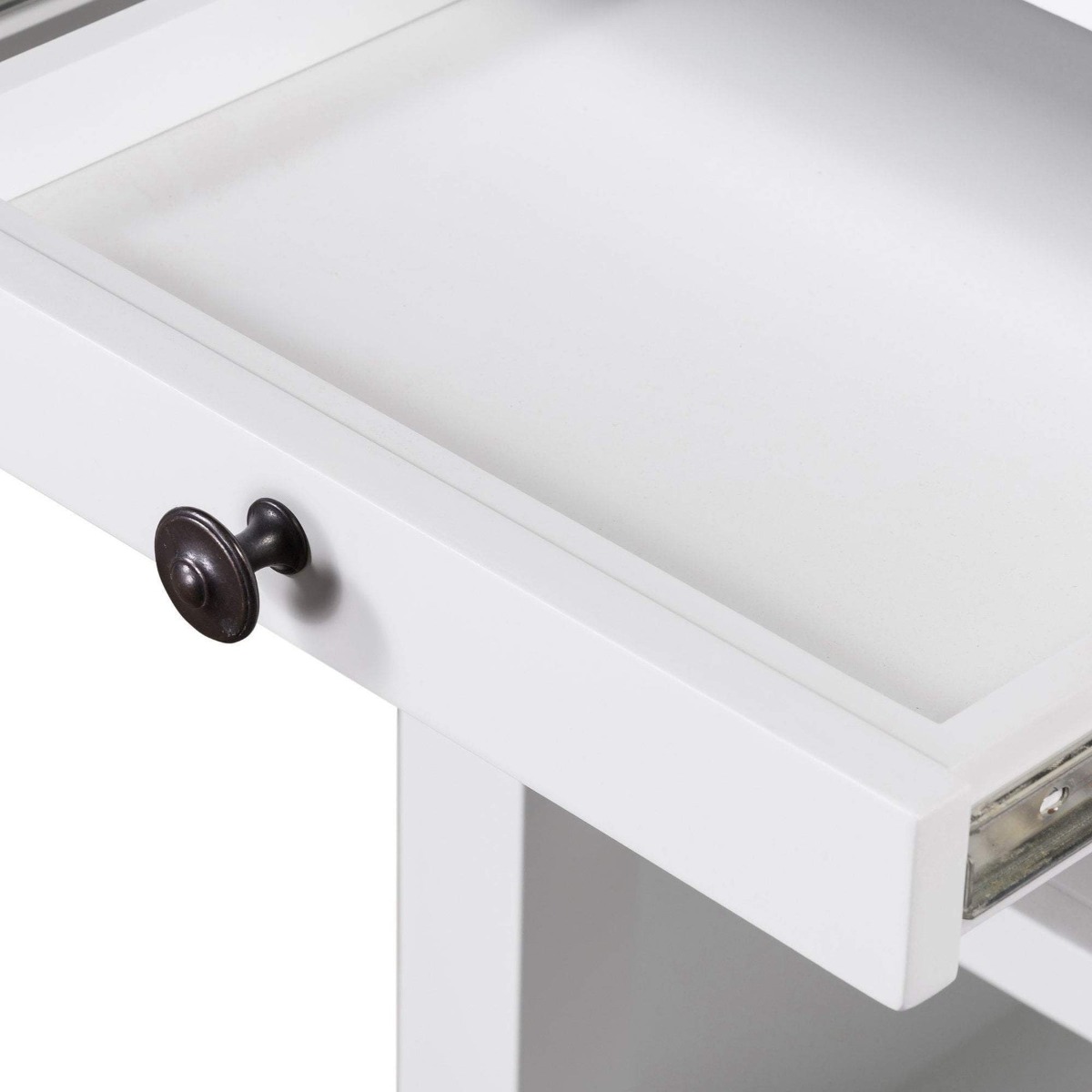 West Beach Hamptons Desk White W/ Shutter Doors, W 180.3cm D 76.2cm H 77.5cm (RRP $2499) - Image 8