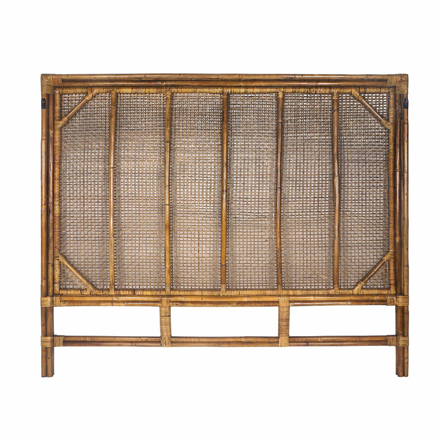 Cayman Rattan Hamptons Bedhead Queen, W 155cm D 5cm H 130cm (RRP $999) - Image 2