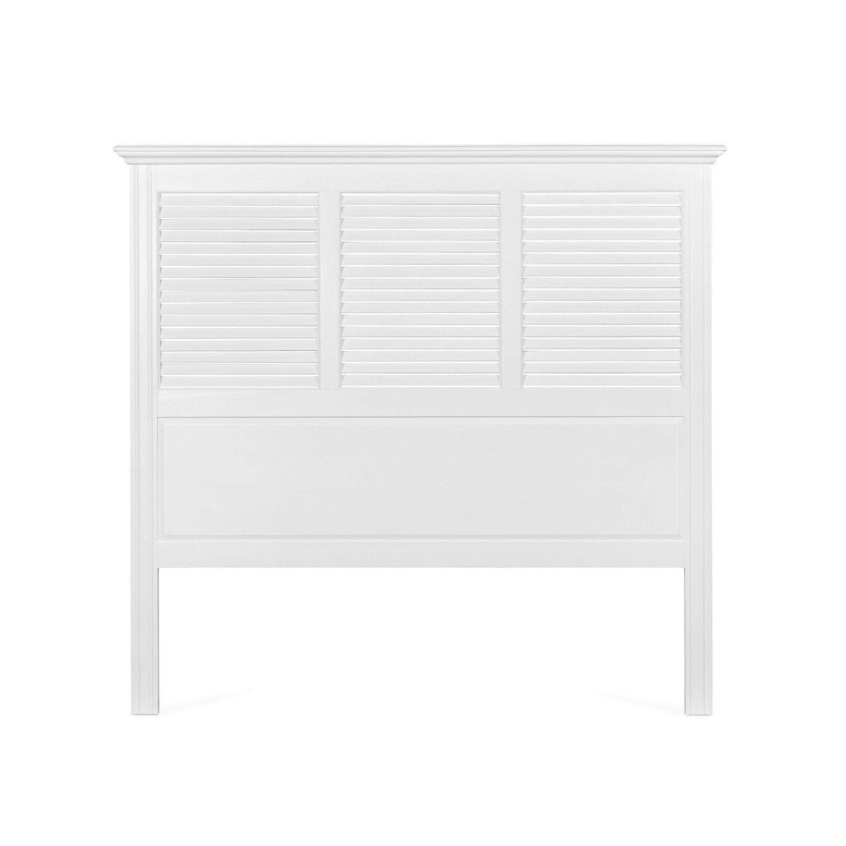 West Beach Hamptons Bedhead W/ Shutters Queen White, W 170cm D 8cm H 160cm (RRP $1499)
