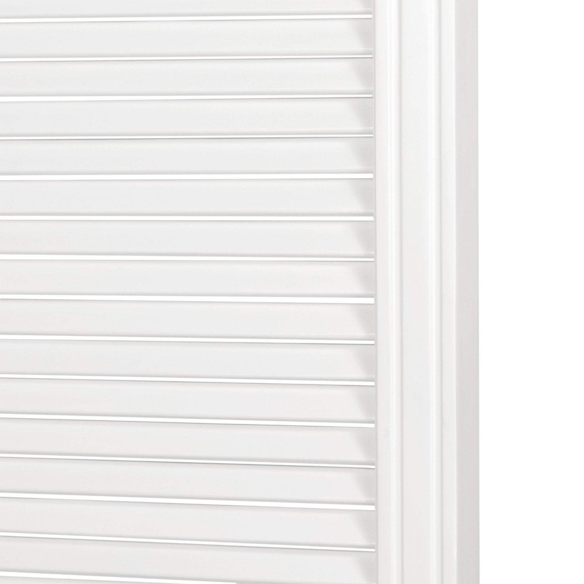 West Beach Hamptons Bedhead W/ Shutters Queen White, W 170cm D 8cm H 160cm (RRP $1499) - Image 2