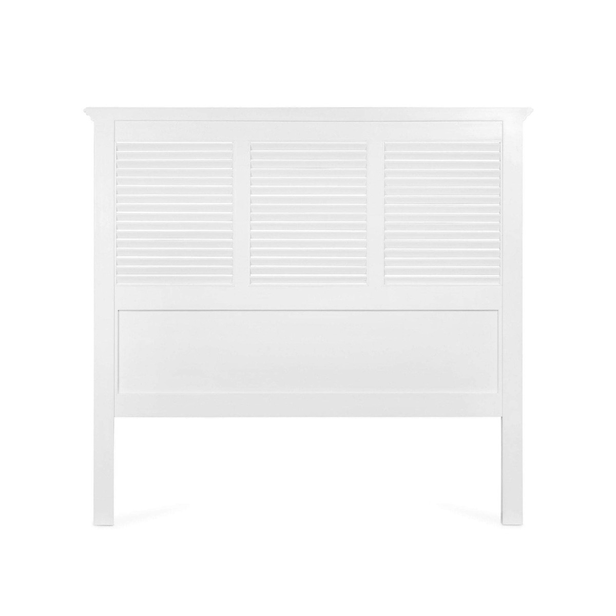 West Beach Hamptons Bedhead W/ Shutters Queen White, W 170cm D 8cm H 160cm (RRP $1499) - Image 5