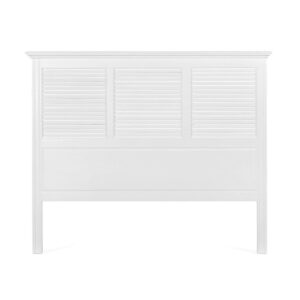 West Beach Hamptons Bedhead W/ Shutters King White, W 200cm D 8cm H 160.0cm (RRP $1599)