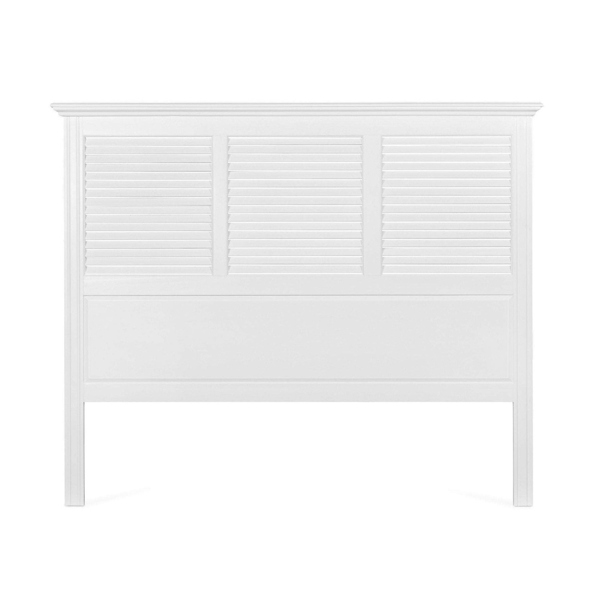 West Beach Hamptons Bedhead W/ Shutters King White, W 200cm D 8cm H 160.0cm (RRP $1599)