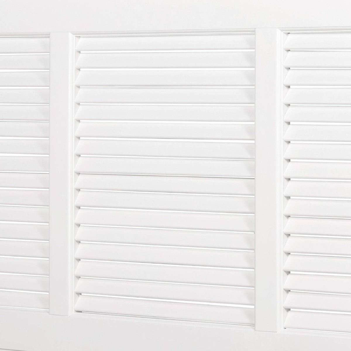 West Beach Hamptons Bedhead W/ Shutters King White, W 200cm D 8cm H 160.0cm (RRP $1599) - Image 3