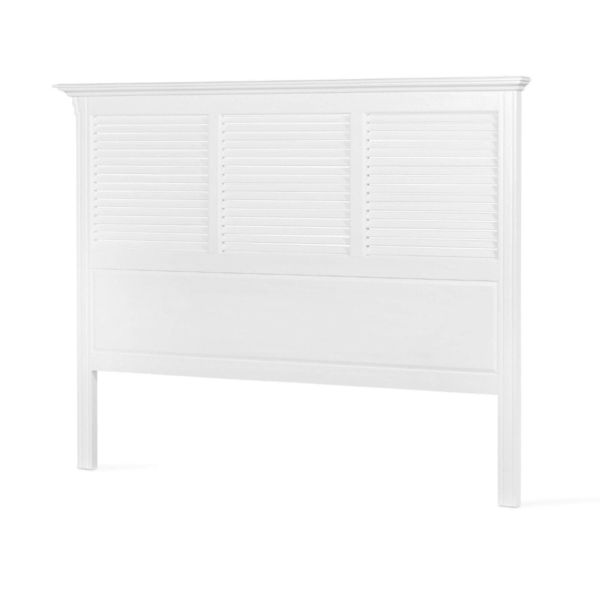 West Beach Hamptons Bedhead W/ Shutters King White, W 200cm D 8cm H 160.0cm (RRP $1599) - Image 6