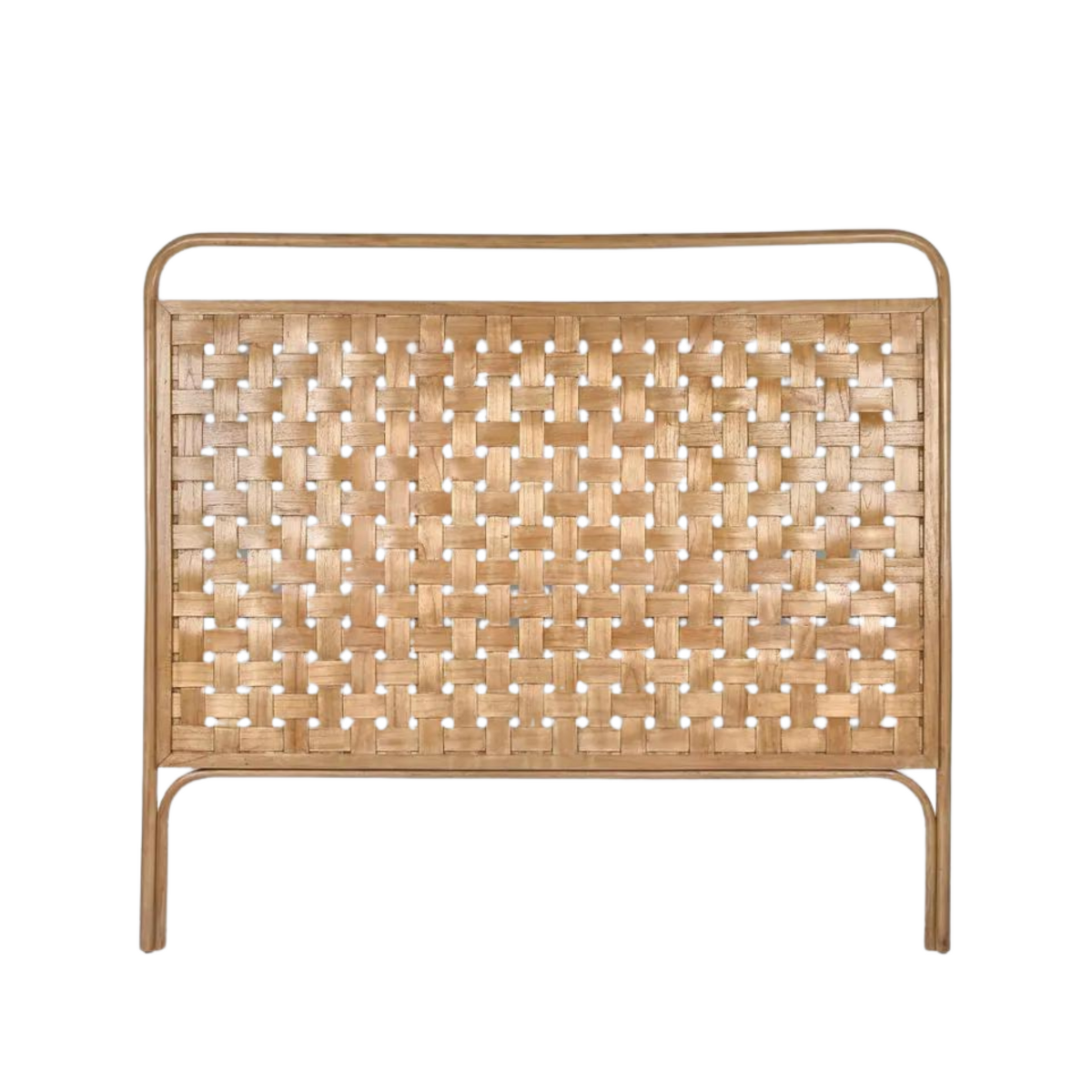 Weave Queen Bedhead Natural, W 165cm x D 4cm x H 146cm (RRP $1099)