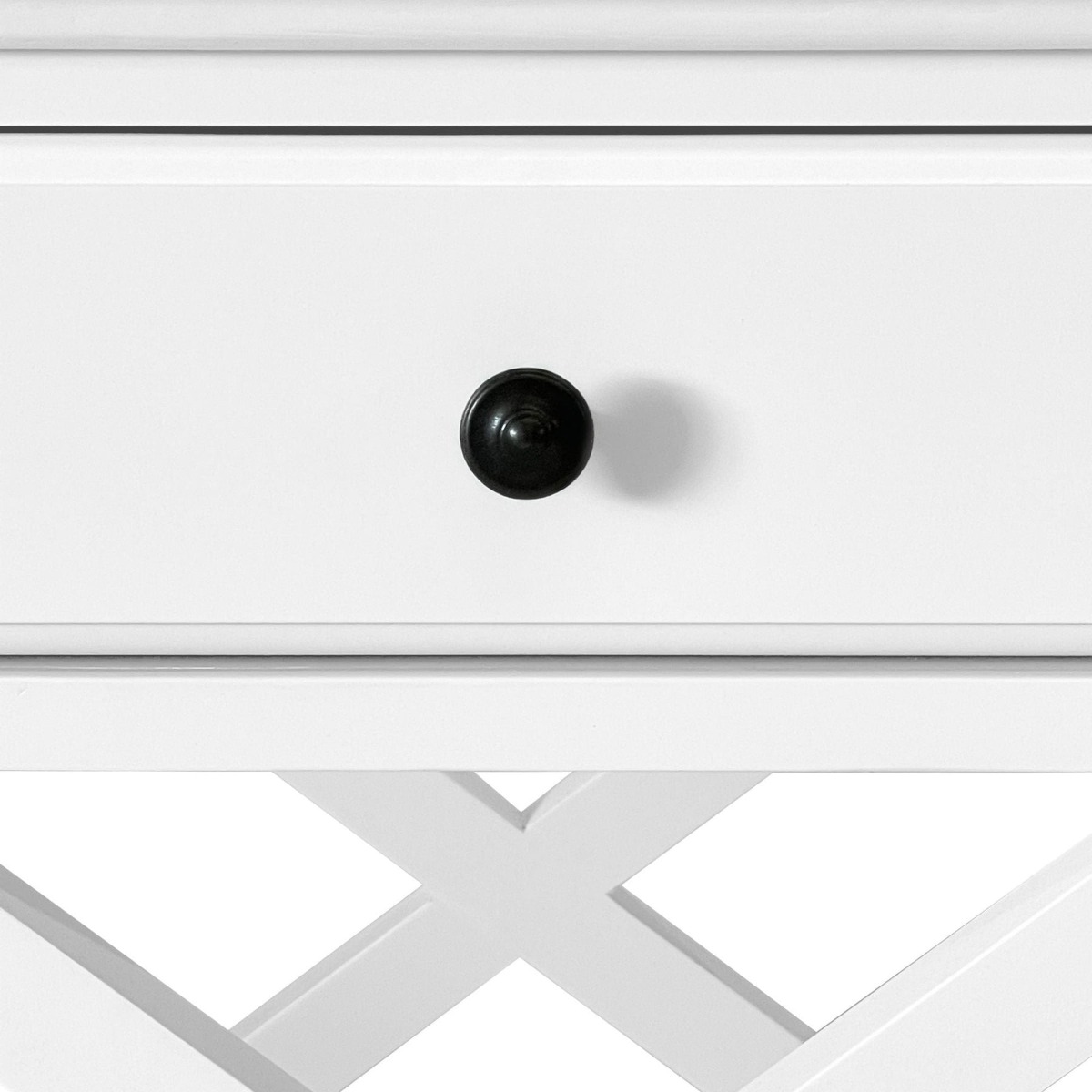 Sorrento Hamptons Medium 2 Drawer Bedside Table White, W 65cm D 60cm H 65cm (RRP $799) - Image 14