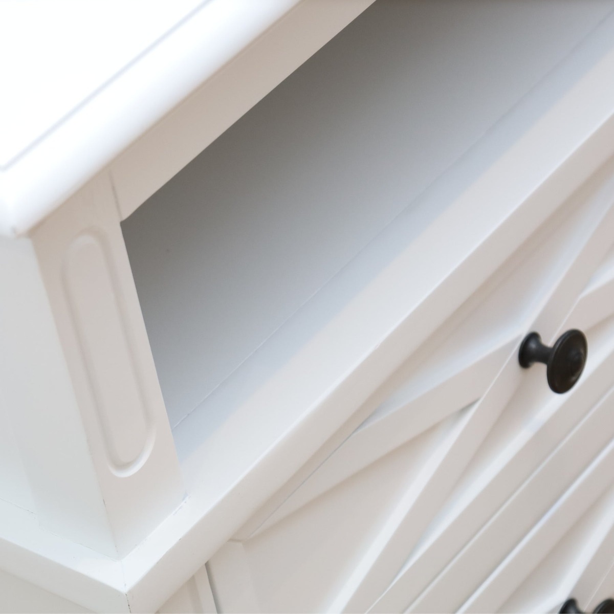 Sorrento Hamptons Medium 2 Drawer Bedside Table White, W 65cm D 60cm H 65cm (RRP $799) - Image 20
