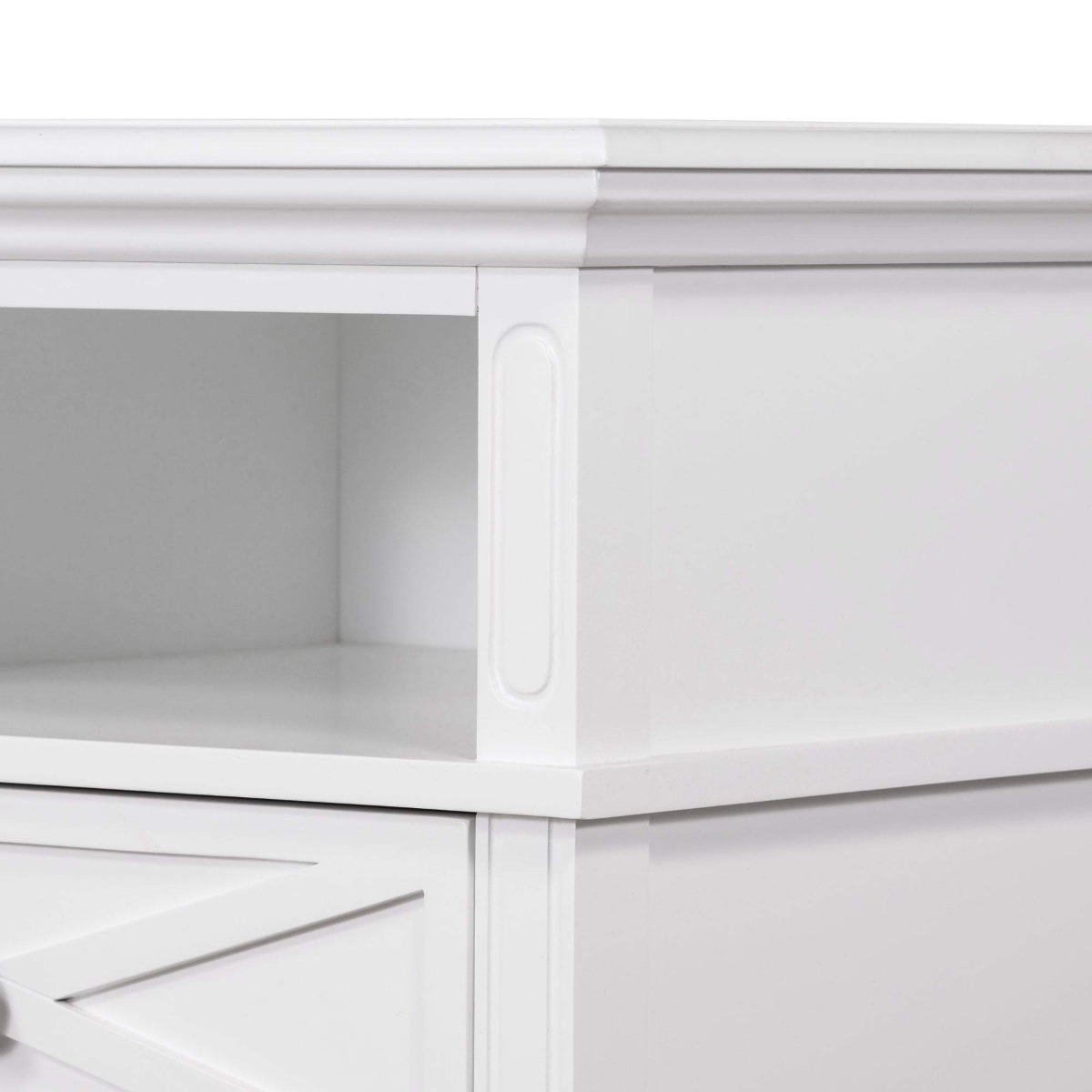 Sorrento Hamptons Medium 2 Drawer Bedside Table White, W 65cm D 60cm H 65cm (RRP $799) - Image 22