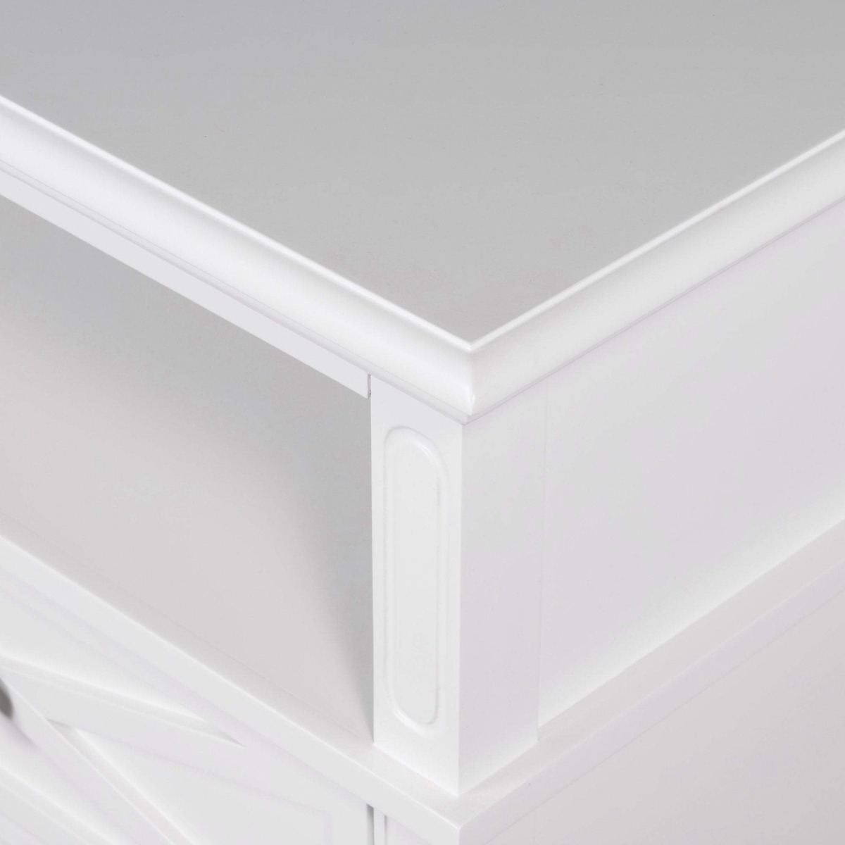 Sorrento Hamptons Medium 2 Drawer Bedside Table White, W 65cm D 60cm H 65cm (RRP $799) - Image 24