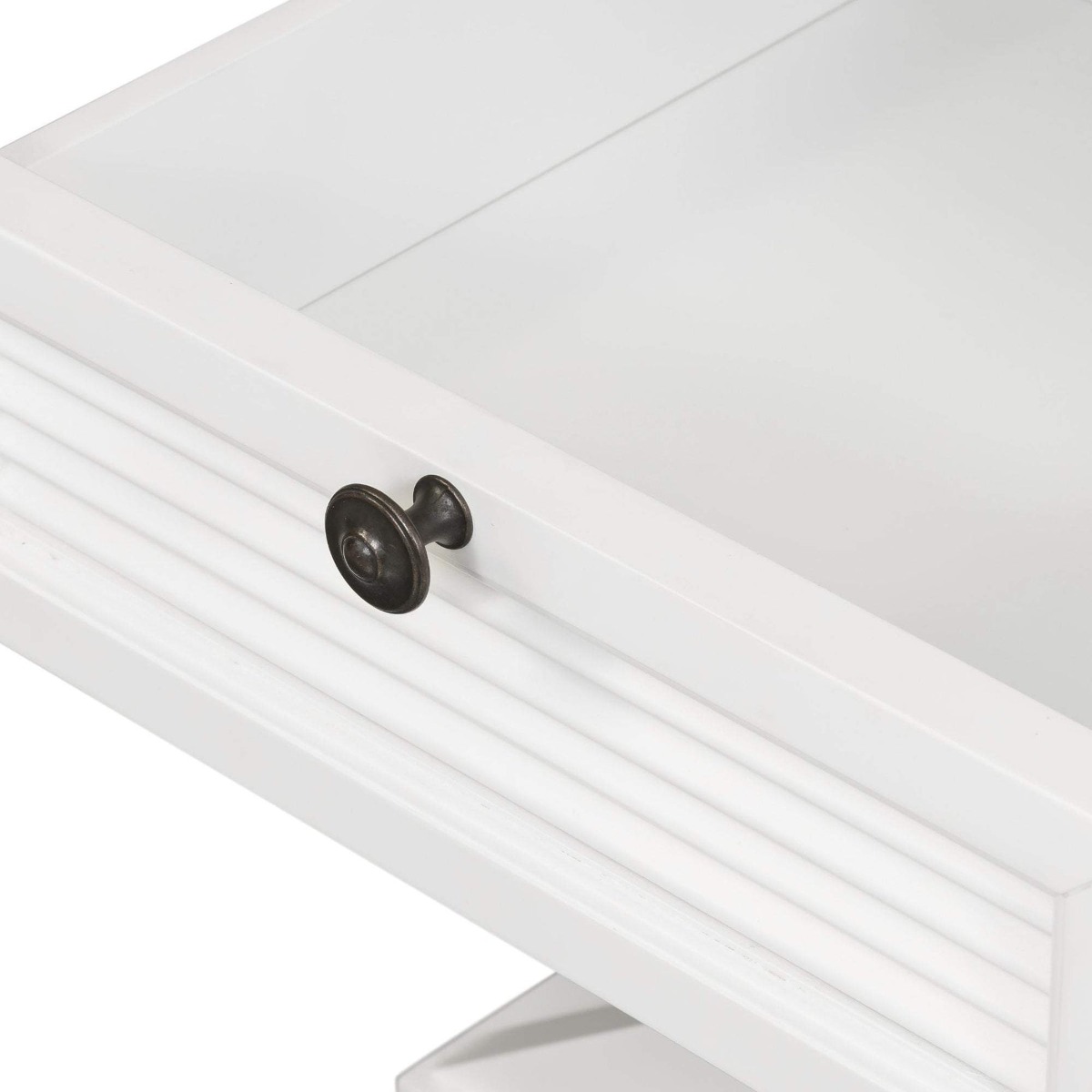 Sorrento Hamptons Bedside Table W/Drawer Black, W 60cm D 40cm H 65cm (RRP $499) - Image 5