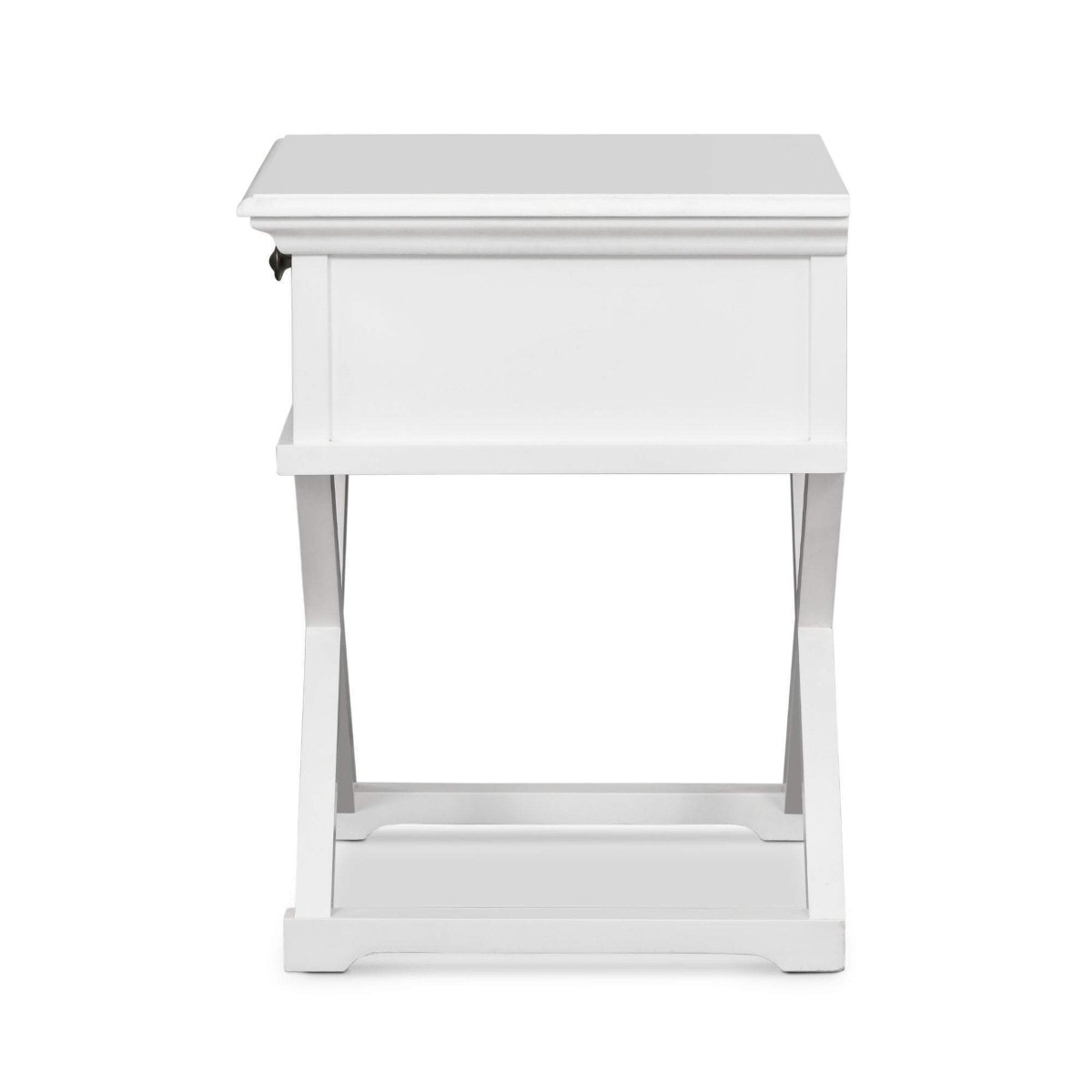 Sorrento Hamptons Bedside Table W/Drawer Black, W 60cm D 40cm H 65cm (RRP $499) - Image 9