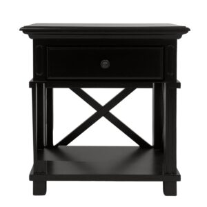 wp-image-tigress-47410.jpg Sorrento Hamptons Bedside Table W/Drawer Black, W 60cm D 40cm H 65cm (RRP $499)