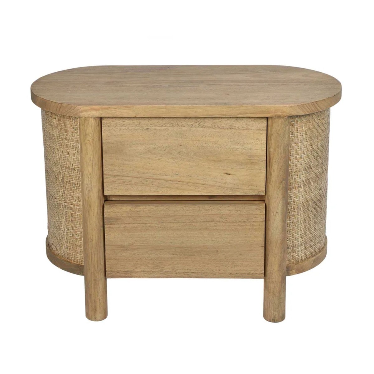 Coolum Bedside Table Natural, W 38cm D 70cm H 50cm (RRP $699)