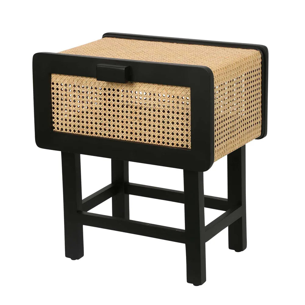 Zoe Bedside Table Black, W 50cm x D 38cm x H 56cm (RRP $639) - Image 6