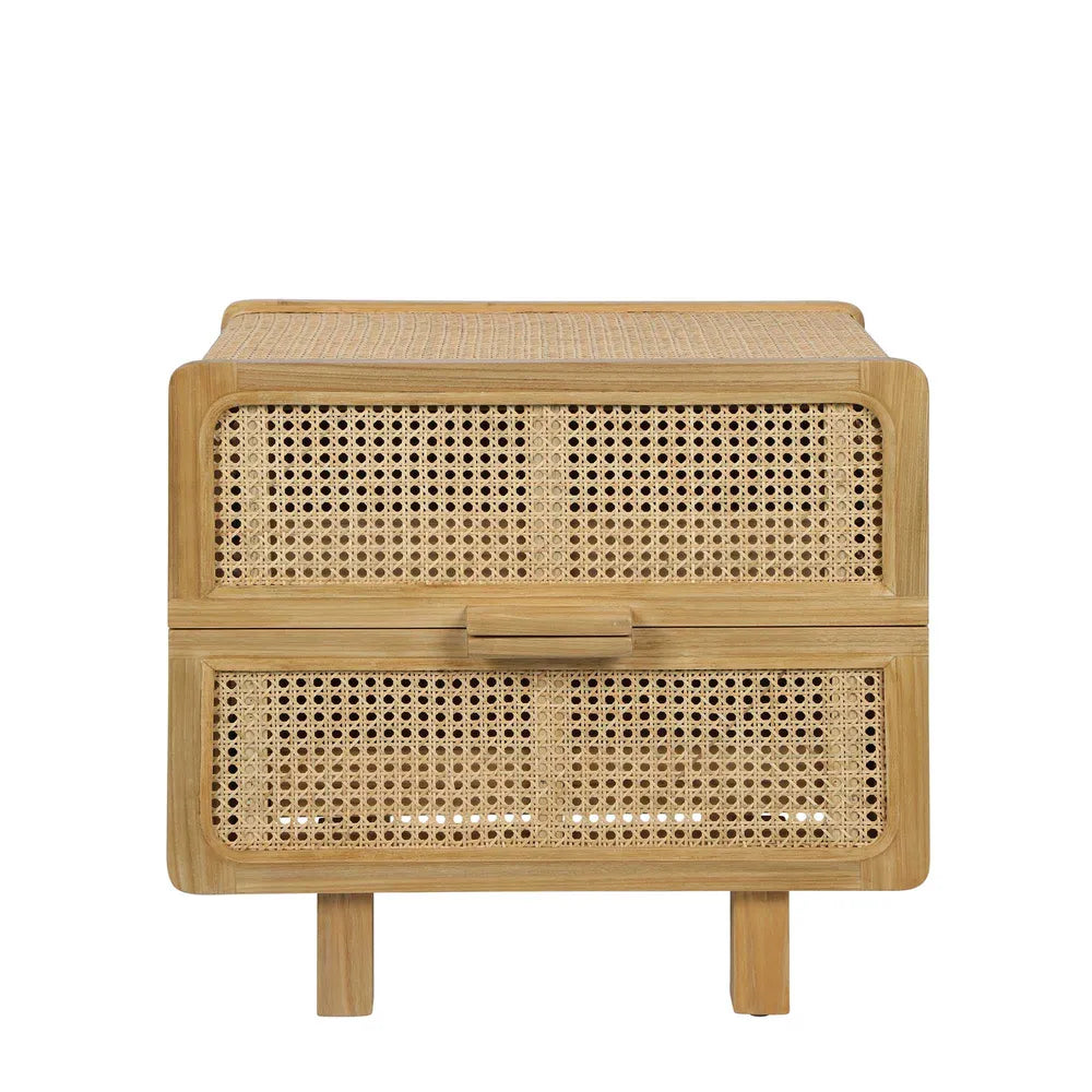 Hayme Bedside Table Natural, W 55cm x D 43cm x H 50cm (RRP $775)